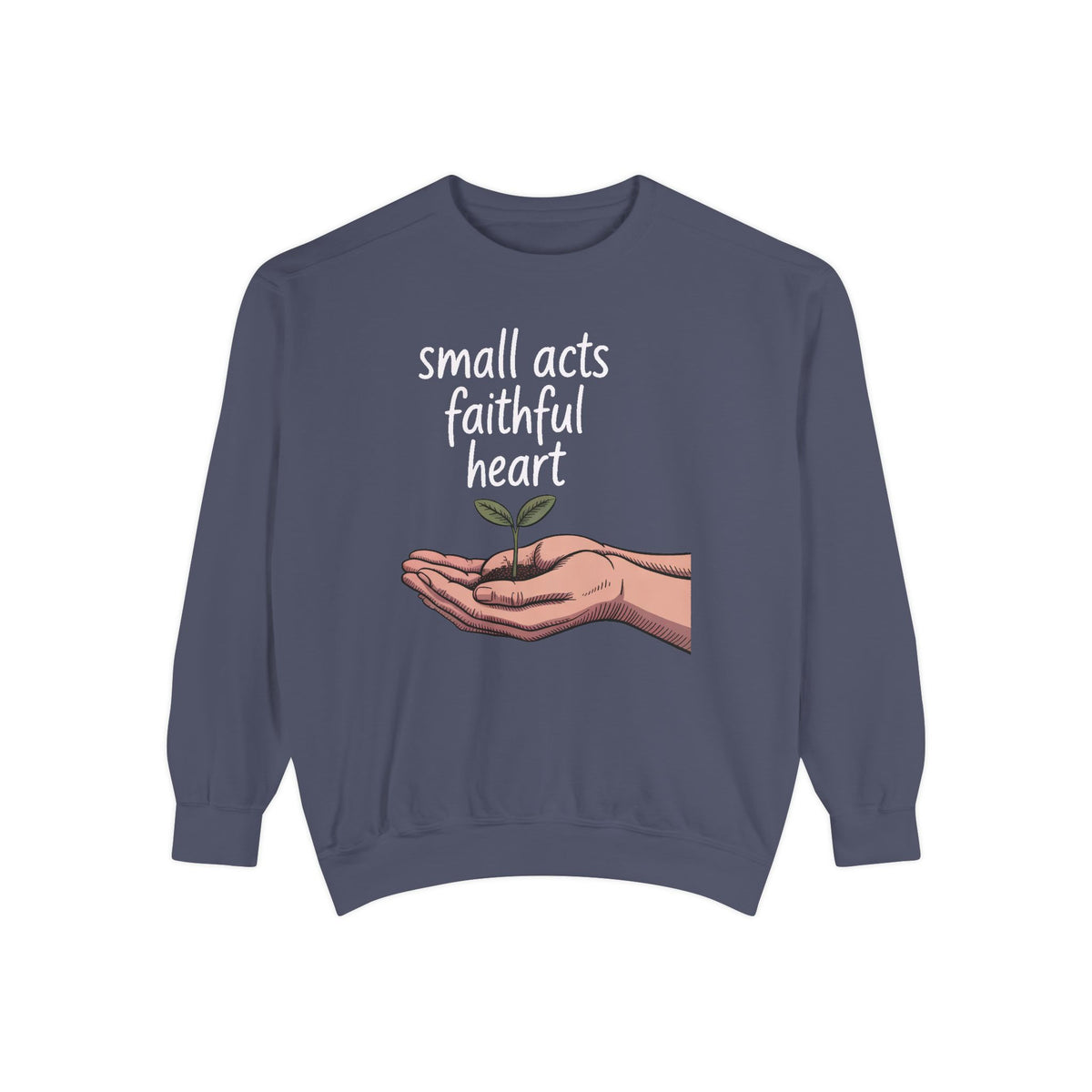 Church Volunteer Sweatshirt, Small Acts Faithful Heart Crewneck, Faith Based Gift For Volunteer, Christian Positive Message Pullover, Minis…