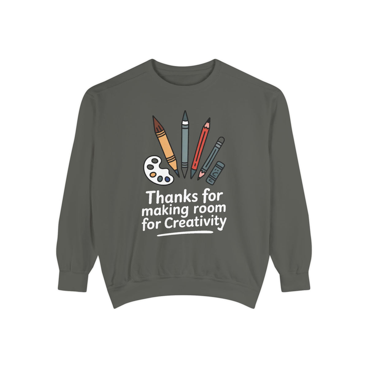 Art Teacher Sweatshirt, Thanks For Making Room For Creativity, Teacher Appreciation Gift, Art Teacher Crewneck, Gift For Art Teacher