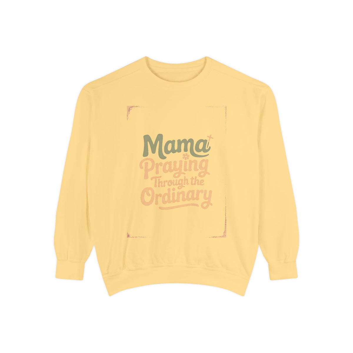 Christian Mom Sweatshirt, Praying Through The Ordinary Crewneck, Faith Based Gift For Mom, Mama Sweatshirt, Religious Mom Gift