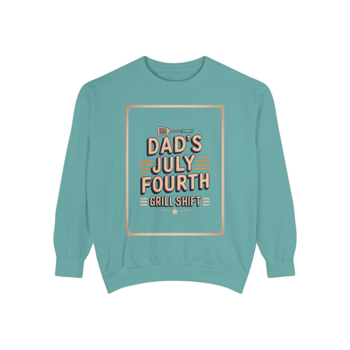 Dad BBQ Sweatshirt, Fourth Of July Grill Master Gift, Dad's Grill Shift Crewneck, Patriotic Dad Gift, Funny July 4th Sweatshirt For Dad