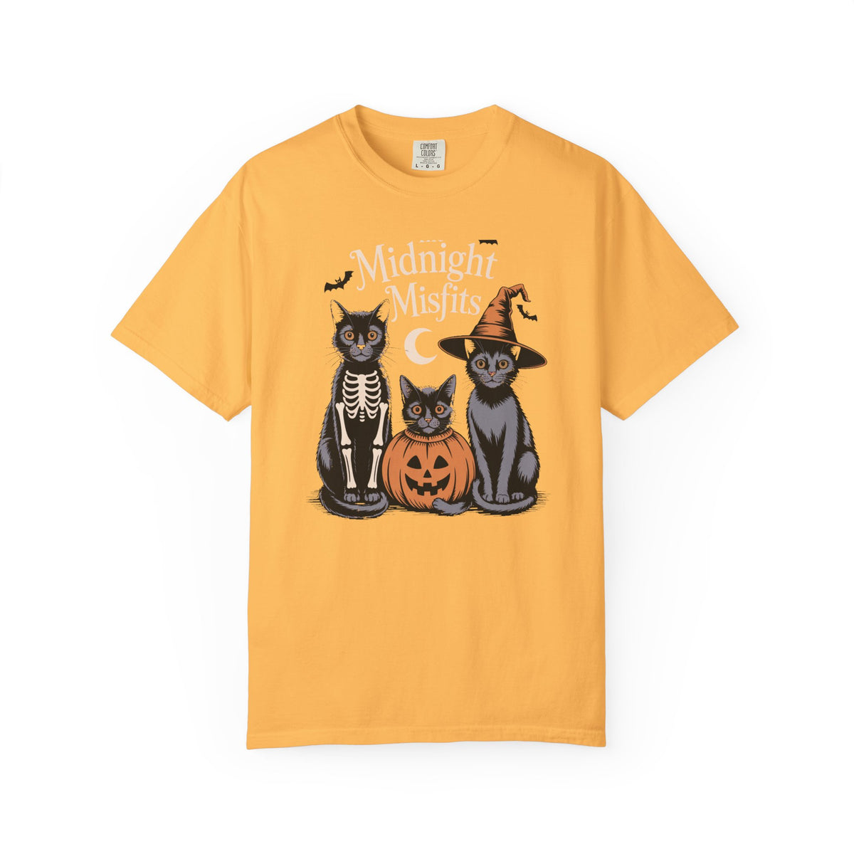 Halloween Cats Shirt, Funny Black Cat Costume Tee, The Midnight Misfits Halloween T-Shirt, Spooky Season Cat Lover Gift