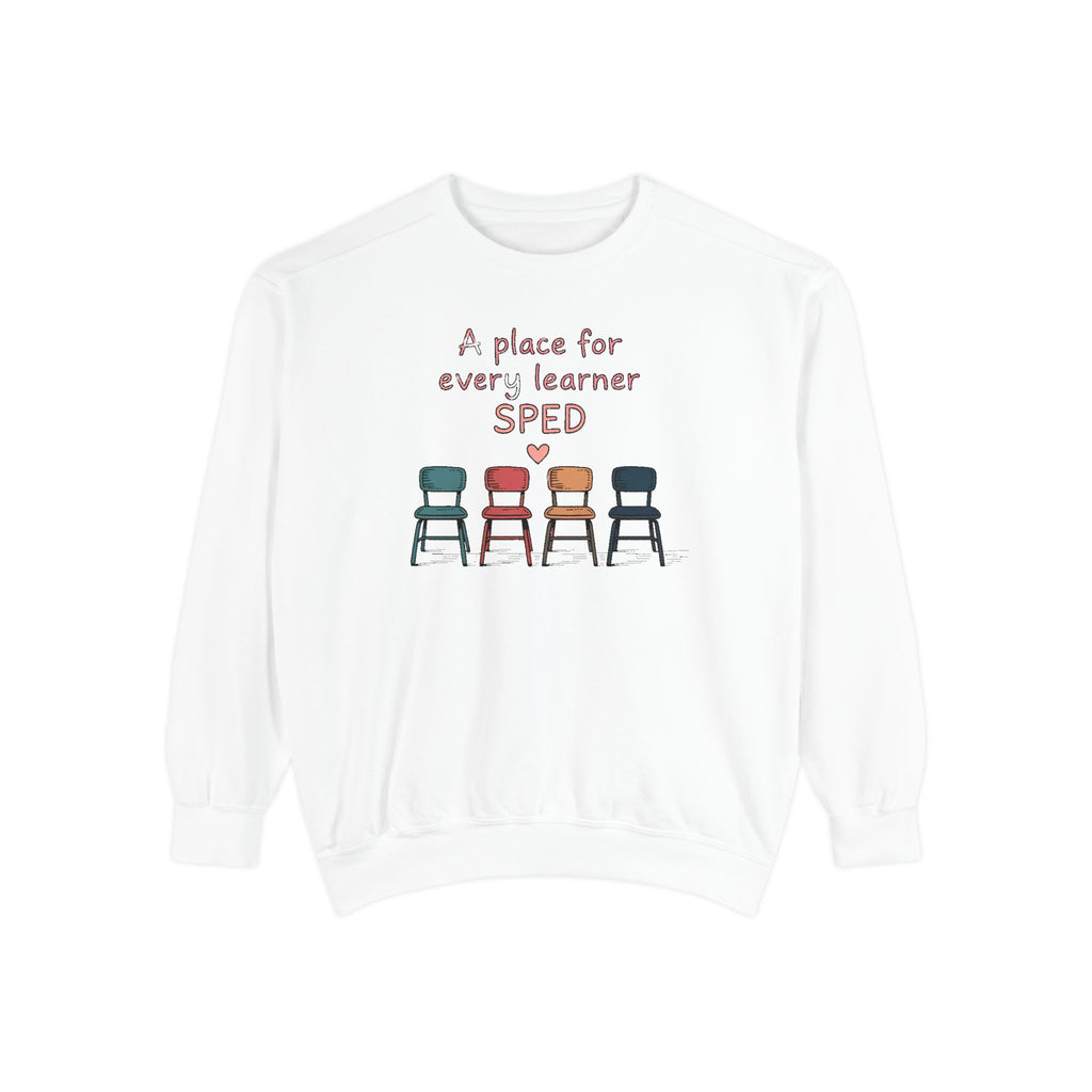 SPED Teacher Sweatshirt, A Place For Every Learner, Back To School Gift For Special Education Teacher, Inclusion Classroom Tee