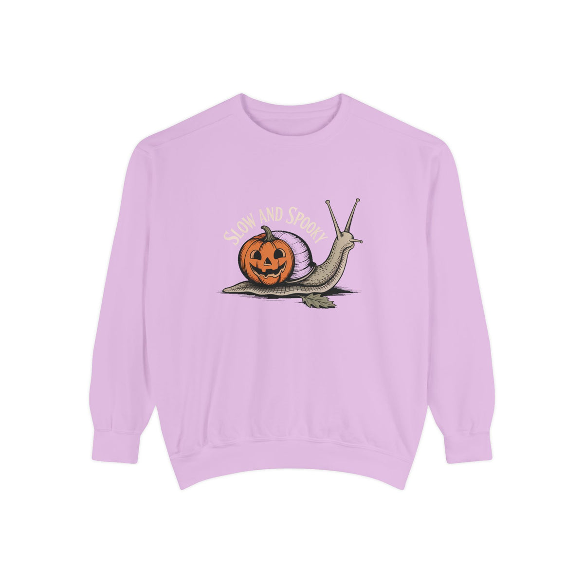 Slow And Spooky Snail Sweatshirt, Halloween Garden Snail Crewneck, Pumpkin Shell Vintage Engraving Tee, Spooky Season Gift