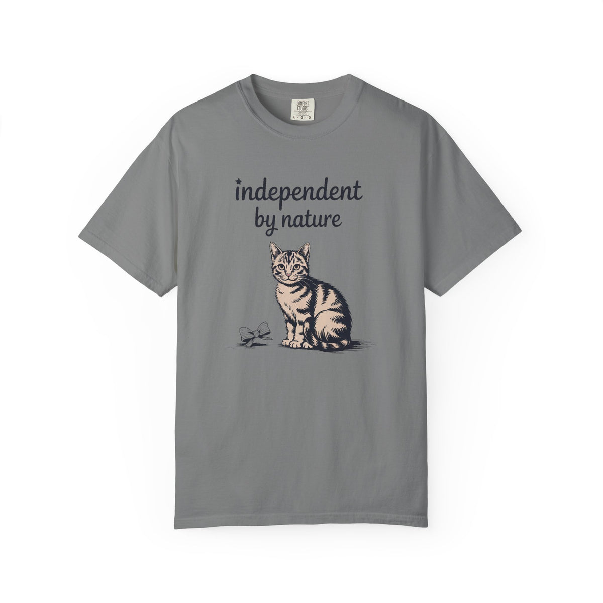 Cat Owner Shirt, Independent By Nature Tee, Fourth Of July Cat Lover Gift, Funny Patriotic Cat Shirt, 4th Of July Gift For Cat Mom Or Dad
