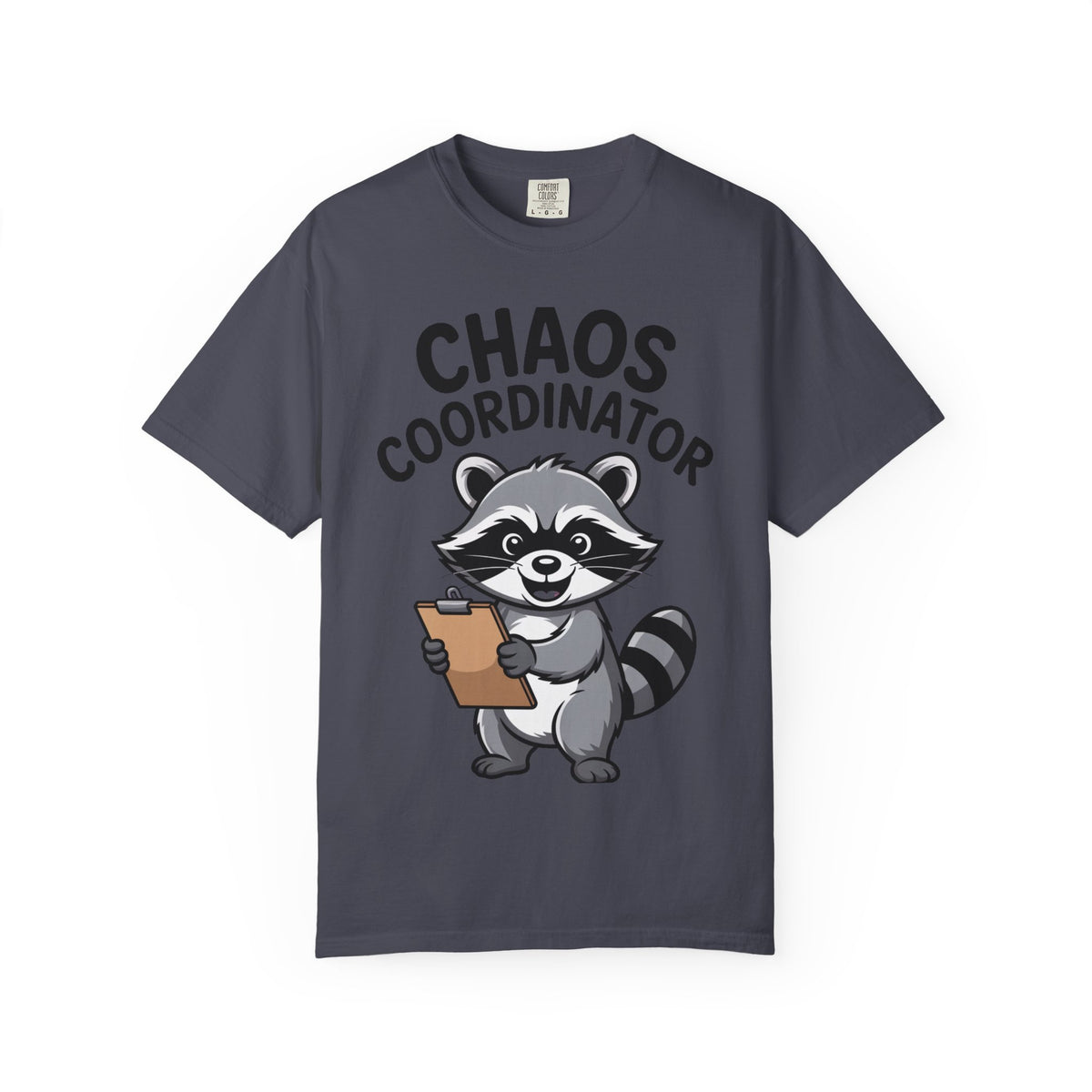 Chaos Coordinator Raccoon Shirt, Funny Raccoon T-Shirt, Trash Panda Gift, Cute Clipboard Raccoon Tee, Sarcastic Work Shirt