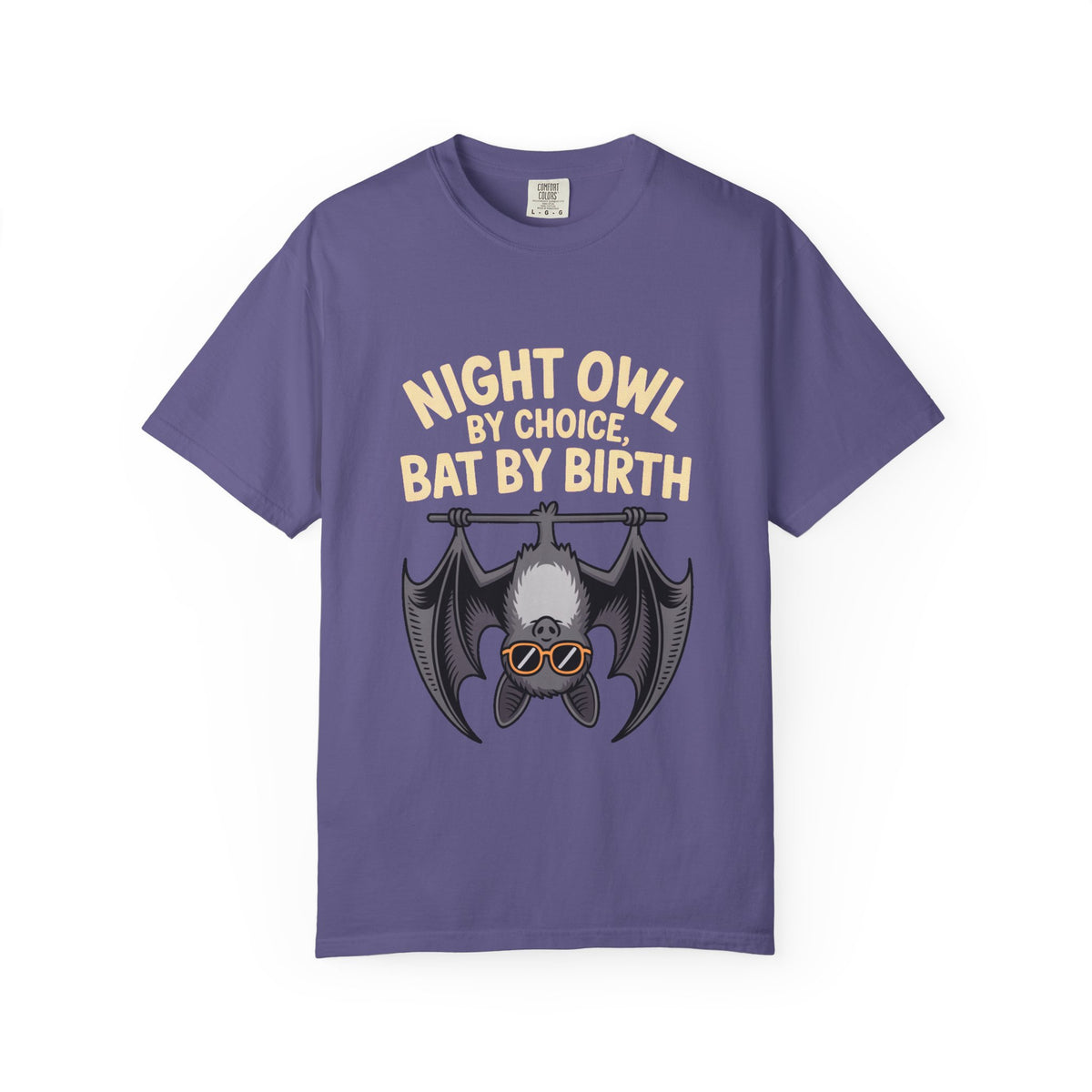 Night Owl By Choice Bat Shirt, Funny Bat T-Shirt, Cute Bat Wearing Sunglasses Tee, Halloween Gift for Night Owls