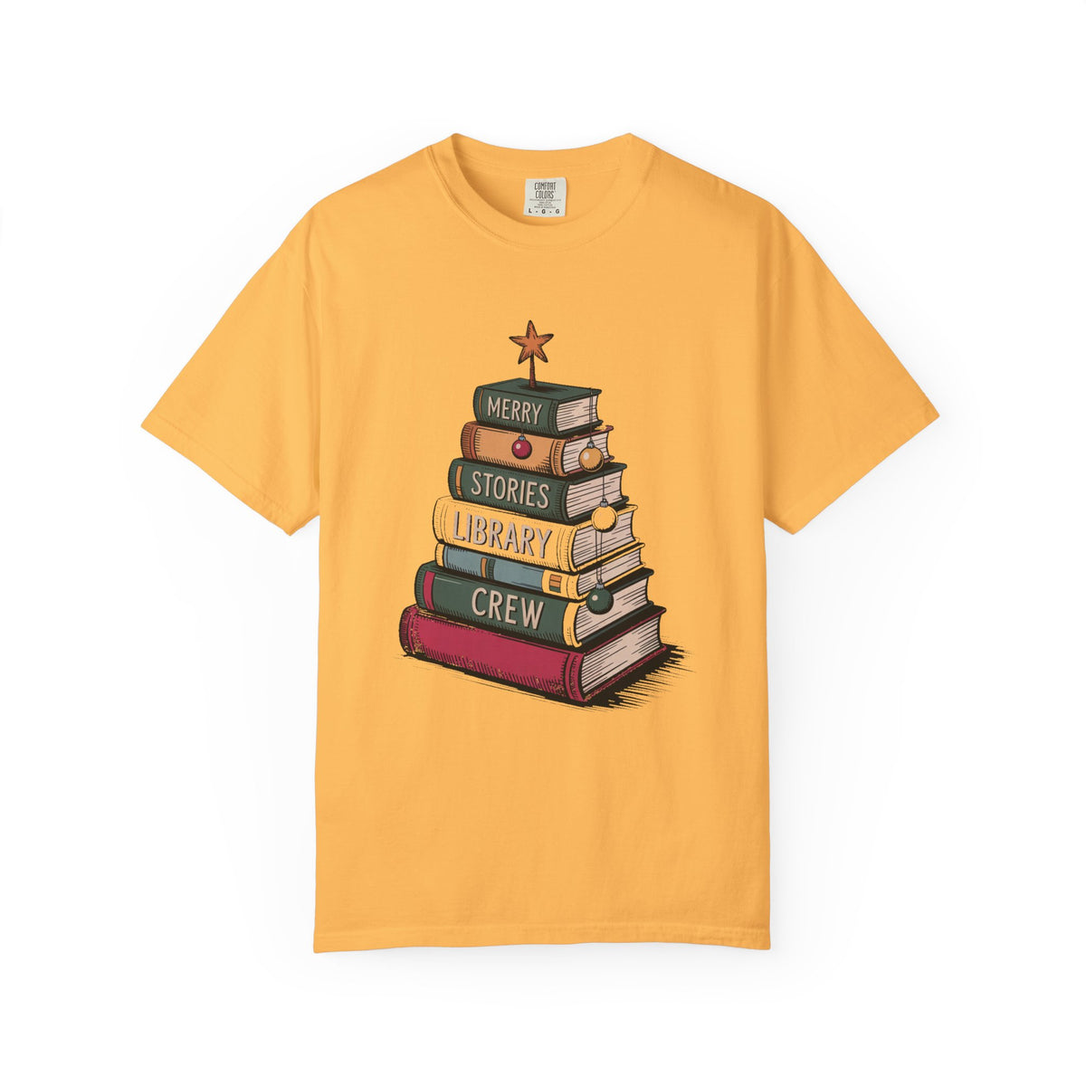 Librarian Christmas Shirt, Merry Stories Library Crew Tee, Christmas Gift For Librarian, Library Staff Christmas Crew Shirt, Book Lover Hol…