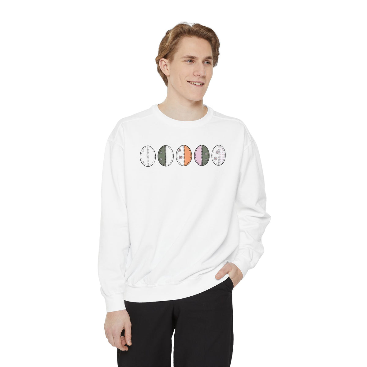 Quilter Easter Sweatshirt, Patchwork Egg Gift For Quilting Lover, Easter Quilt Crewneck, Cute Easter Gift For Quilter, Spring Sweatshirt