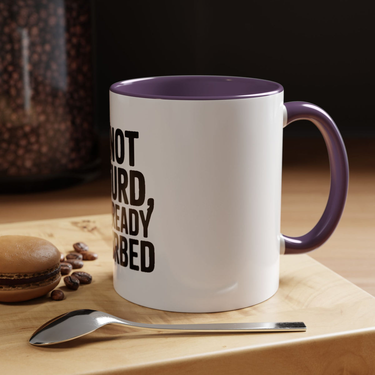 Do Not Disturb Already Disturbed Mug, Funny Sarcastic Coffee Mug, Introvert Gift, Bold Typography Mug, Funny Quote Coffee Cup