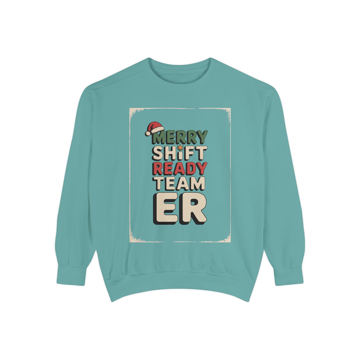 ER Nurse Sweatshirt, Merry Shift Ready Team, Christmas Gift For ER Nurse Crew, Emergency Room Nurse Crewneck, ER Team Holiday Shirt