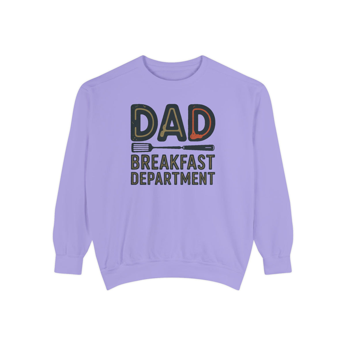 Dad Sweatshirt, Breakfast Department, Father's Day Gift For Dad Who Cooks, Funny Cooking Dad Crewneck, Retro Grilling Dad Gift