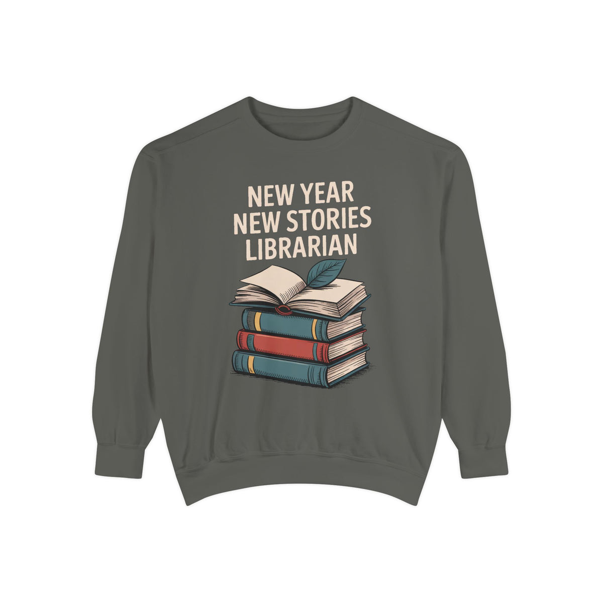 Librarian Sweatshirt, Back to School Gift For Librarian, New Year New Stories Tee, Library Lover Crewneck, Librarian Appreciation Gift