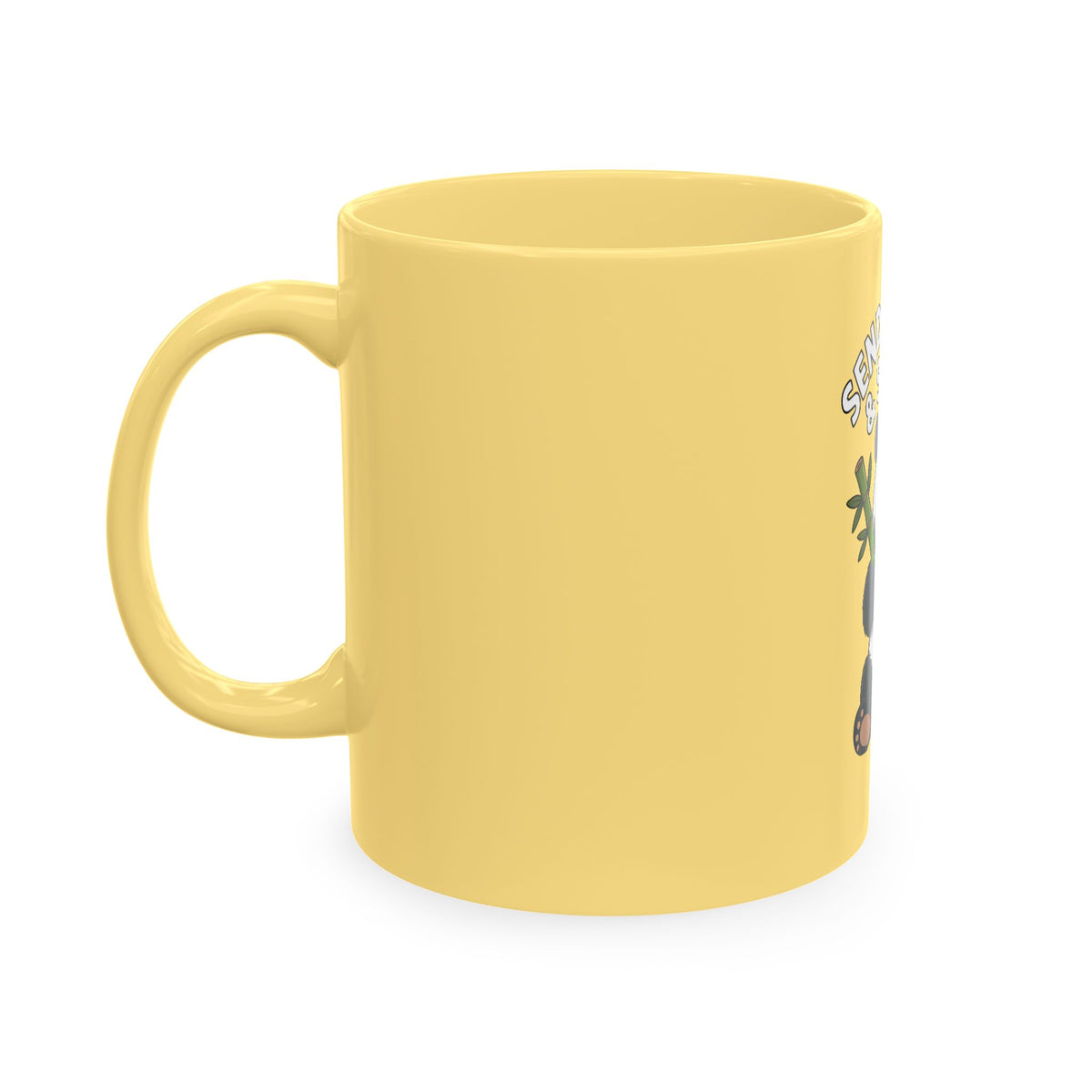 Send Bamboo Panda Mug, Funny Panda Coffee Cup, Cute Bamboo Snacks Mug, Panda Lover Gift, Kawaii Animal Mug for Coffee Tea Lovers