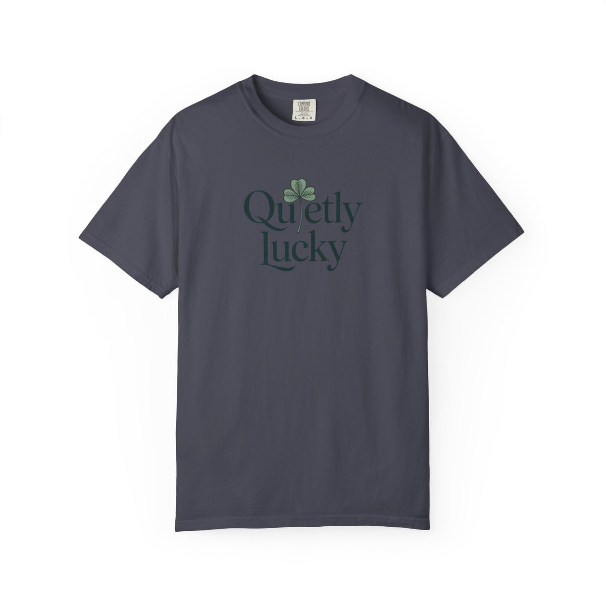 Introvert St Patrick's Day Shirt, Quietly Lucky Tee, Minimalist Shamrock Shirt For Introverts, Funny St Paddy's Gift, Lucky Charm Tee