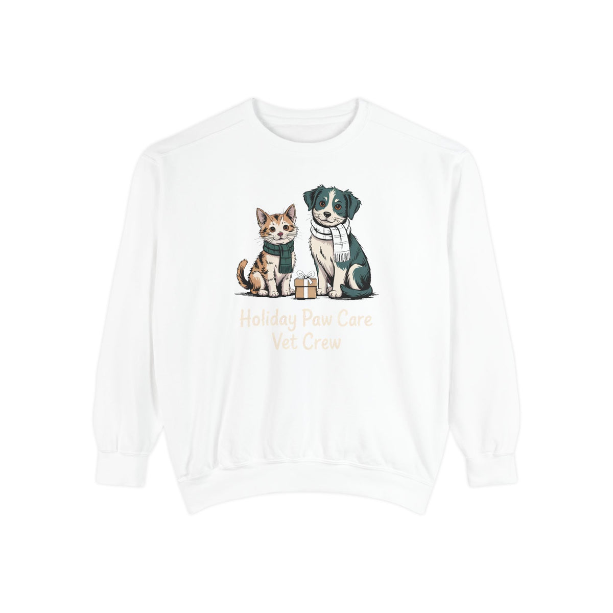 Vet Crew Sweatshirt, Holiday Paw Care Christmas Gift For Veterinarian, Vet Tech Christmas Shirt, Veterinary Crew Holiday Sweatshirt, Vet Of…