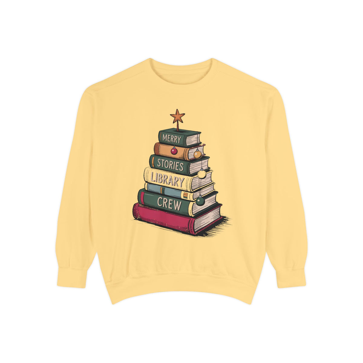 Librarian Christmas Sweatshirt, Library Crew Gift, Merry Stories Crewneck, Christmas Gift For Librarian, Book Lover Holiday Sweatshirt, Lib…