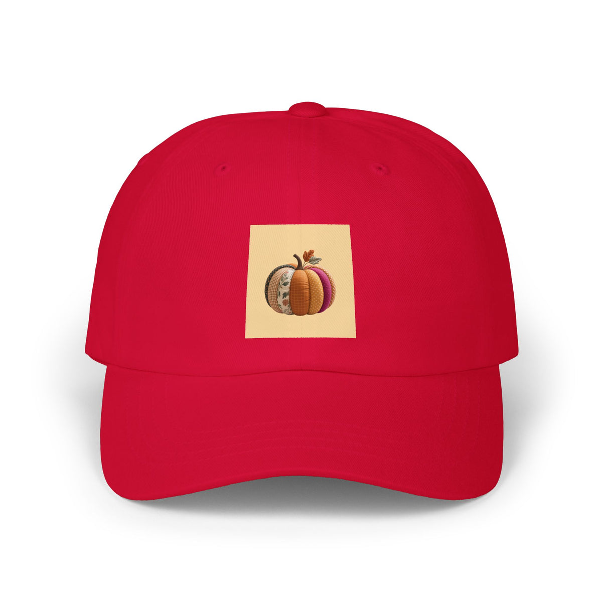 Patchwork Pumpkin Dad Hat, Halloween Cap, Cute Quilted Pumpkin Embroidered Hat, Fall Baseball Cap, Autumn Gift for Her, Spooky Season