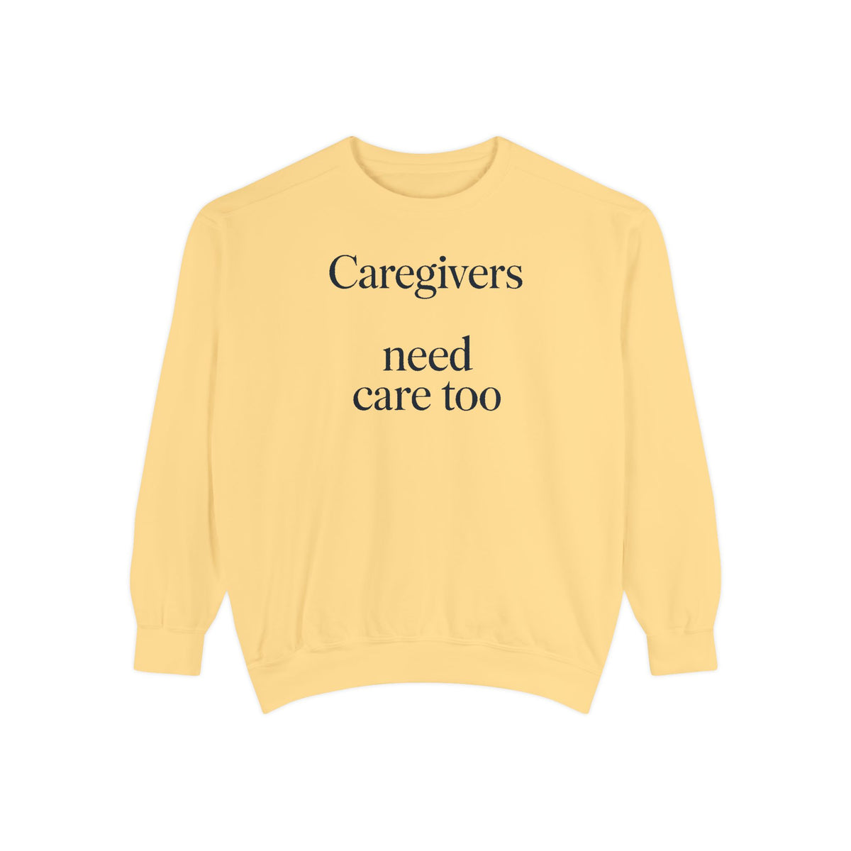 Alzheimer's Caregiver Sweatshirt, Caregivers Need Care Too, Alzheimer's Awareness Gift, Caregiver Support Crewneck, Embroidered Sweatshirt…