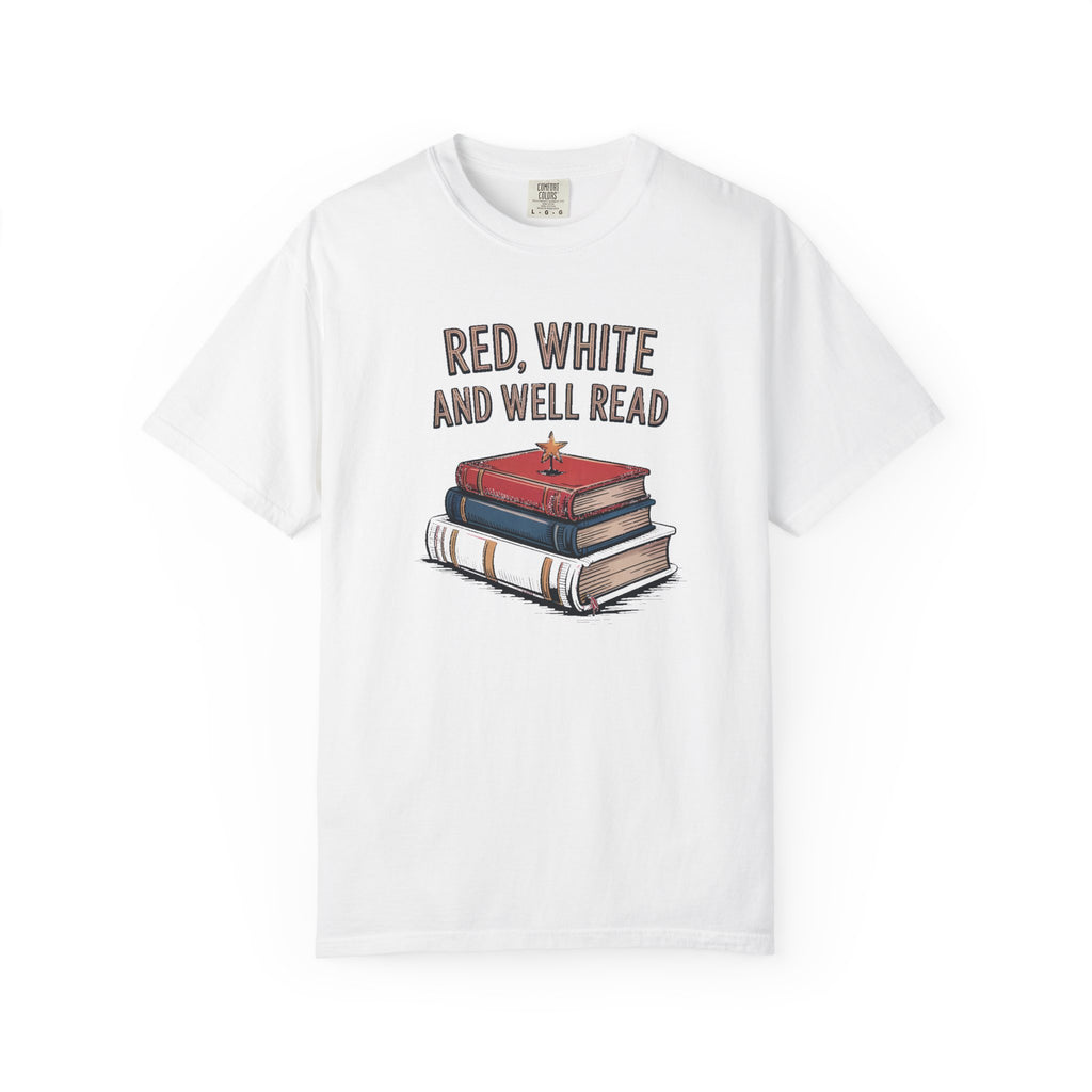 Red White And Well Read Shirt, Book Lover 4th Of July Shirt, Patriotic Reading Shirt, Bookish Independence Day Gift, Bookworm Tee