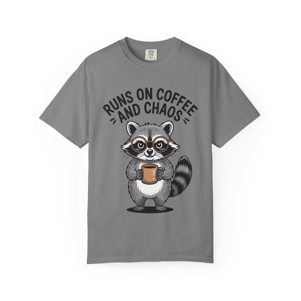 Nurse Raccoon Shirt, Runs On Coffee And Chaos T-Shirt, Funny Nurse Gift, Coffee Lover Raccoon Tee, Nurse Appreciation Shirt