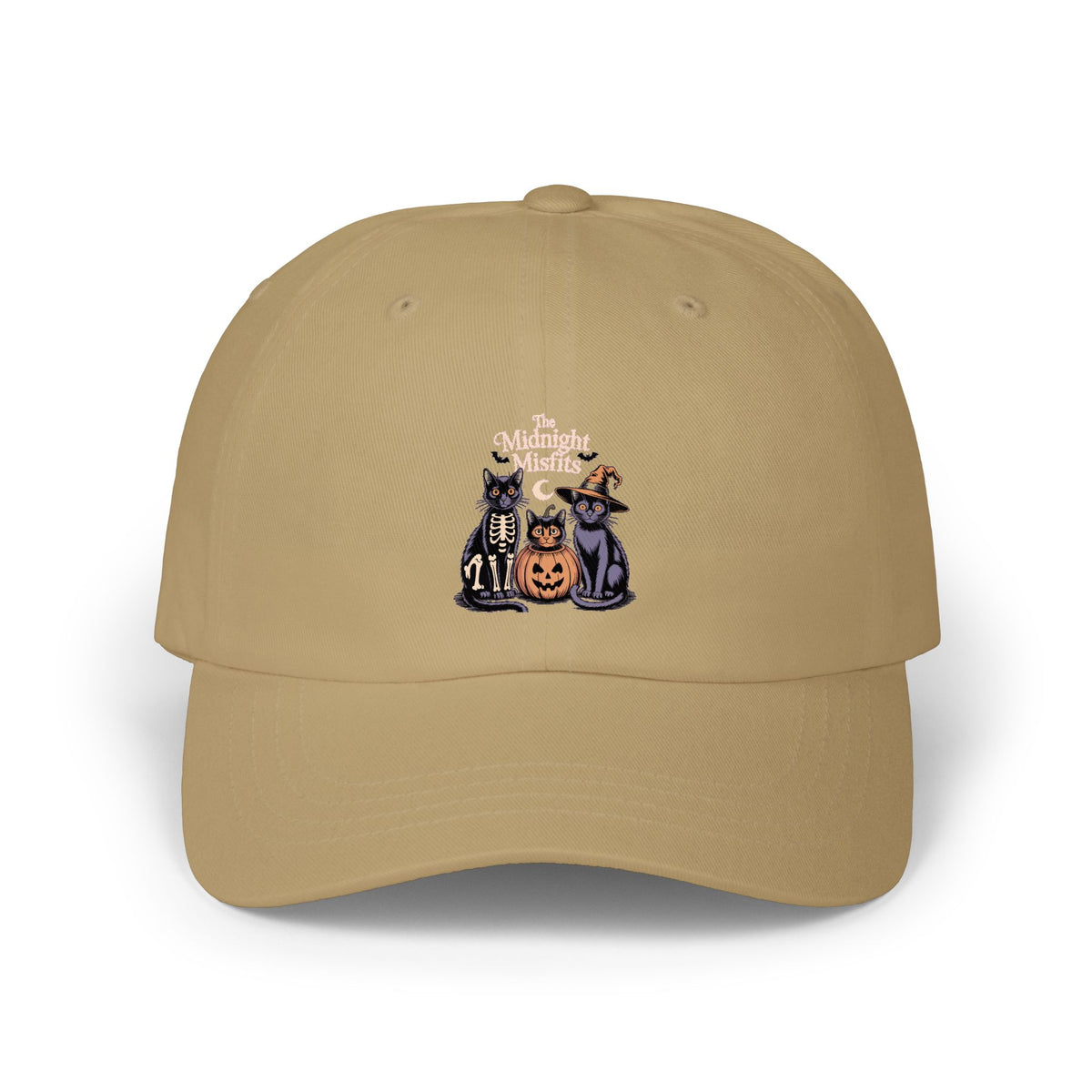 Halloween Cat Dad Hat, Funny Black Cats Costume Cap, Spooky Season Embroidered Hat, Cute Cat Lover Halloween Gift, Witch Pumpkin Cat