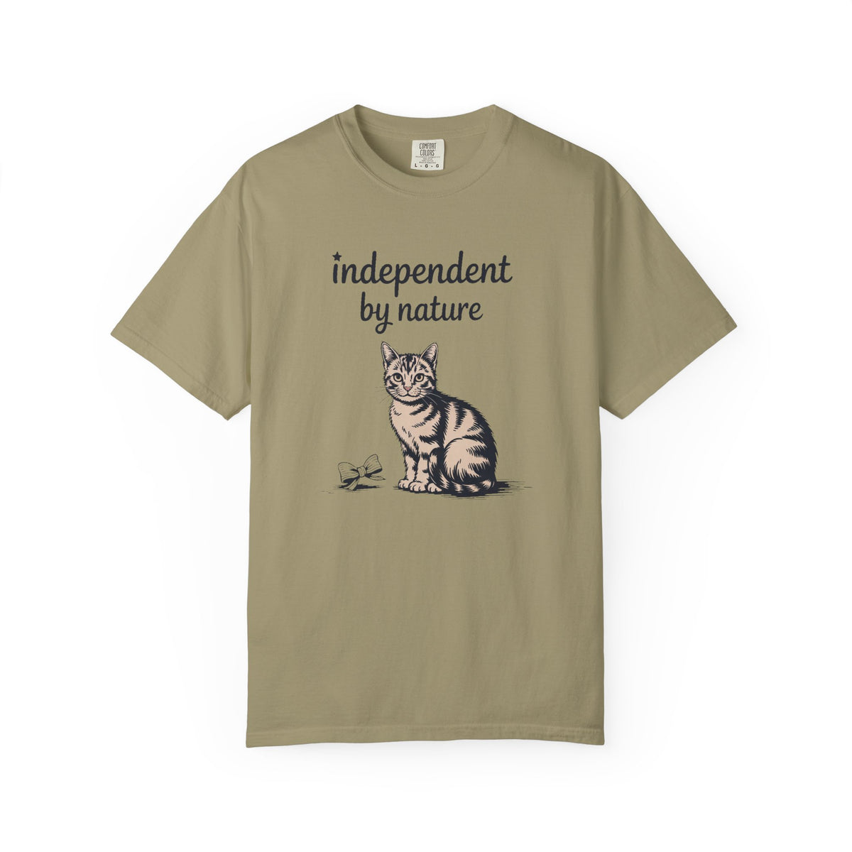 Cat Owner Shirt, Independent By Nature Tee, Fourth Of July Cat Lover Gift, Funny Patriotic Cat Shirt, 4th Of July Gift For Cat Mom Or Dad