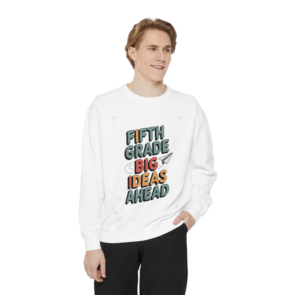 Fifth Grade Sweatshirt, Back to School Gift For Kids, 5th Grade Big Ideas Ahead Crewneck, Fifth Grade Student Shirt, First Day of School Tee