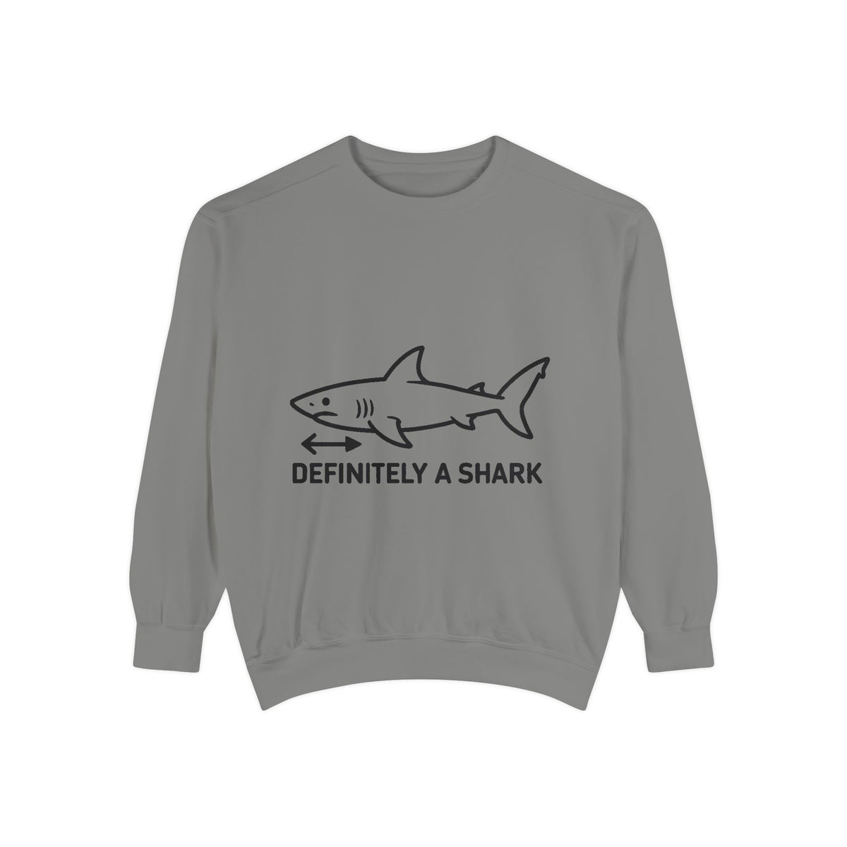 Definitely A Shark Diagram Sweatshirt, Funny Meme Crewneck, Deadpan Textbook Diagram Shirt, Shark Lover Gift, Sarcastic Sweatshirt