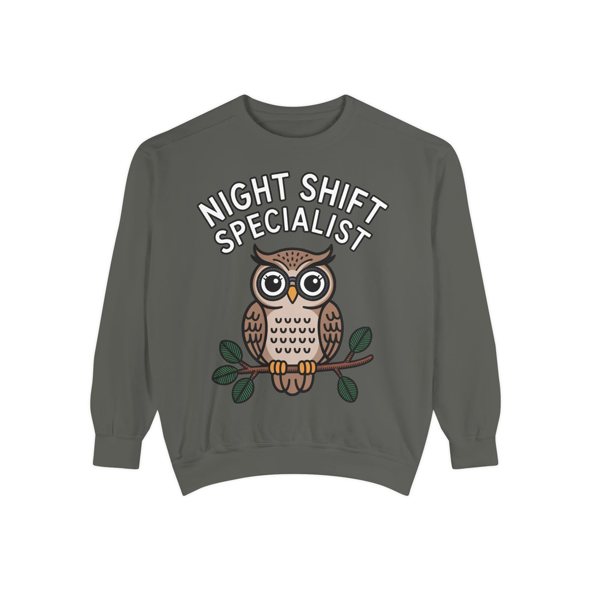 Night Shift Owl Sweatshirt, Funny Night Owl Crewneck, Night Shift Specialist Gift, Cute Bird Lover Sweatshirt, Nurse Gift