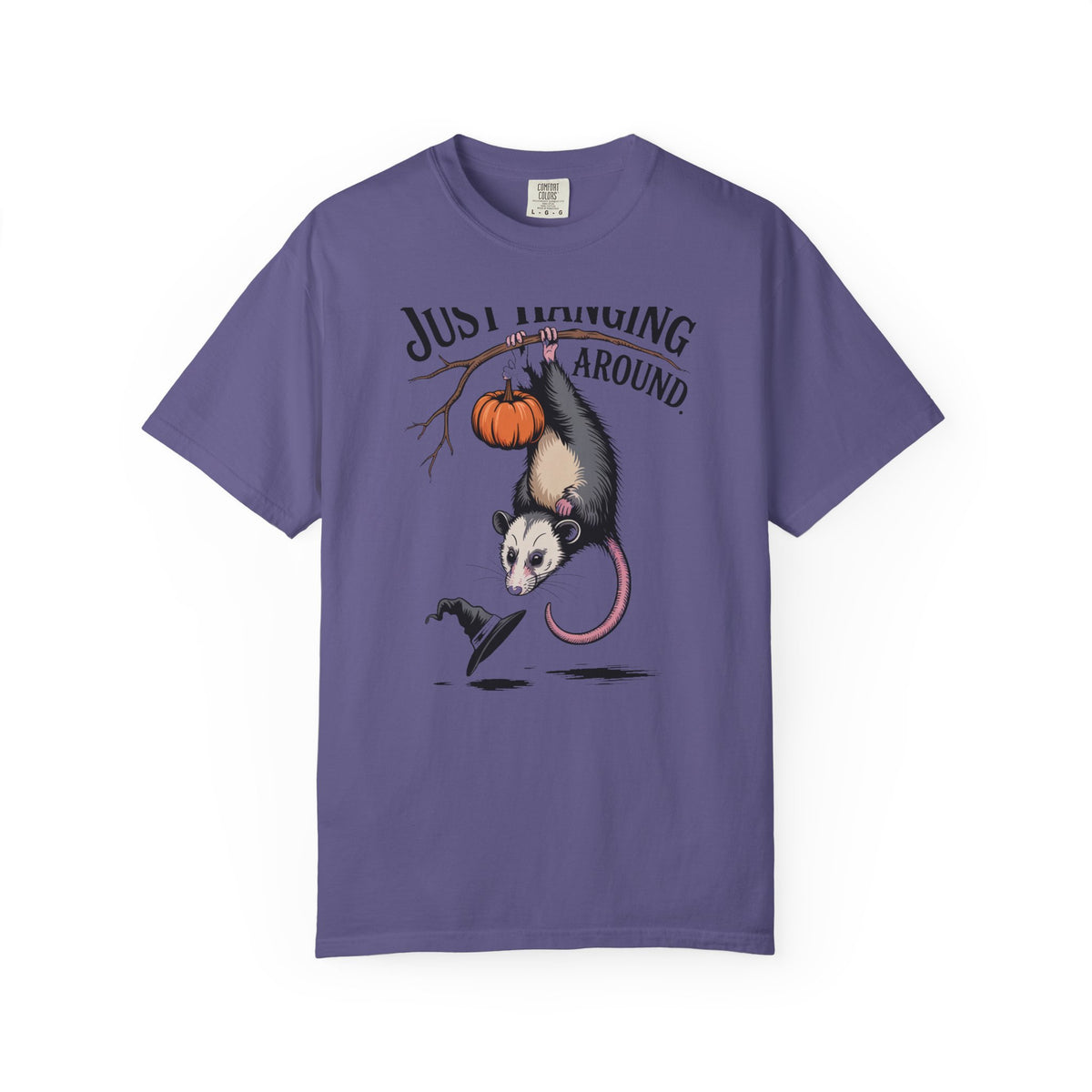 Just Hanging Around Opossum Shirt, Vintage Halloween Possum T-Shirt, Funny Halloween Gift, Retro Naturalist Tee