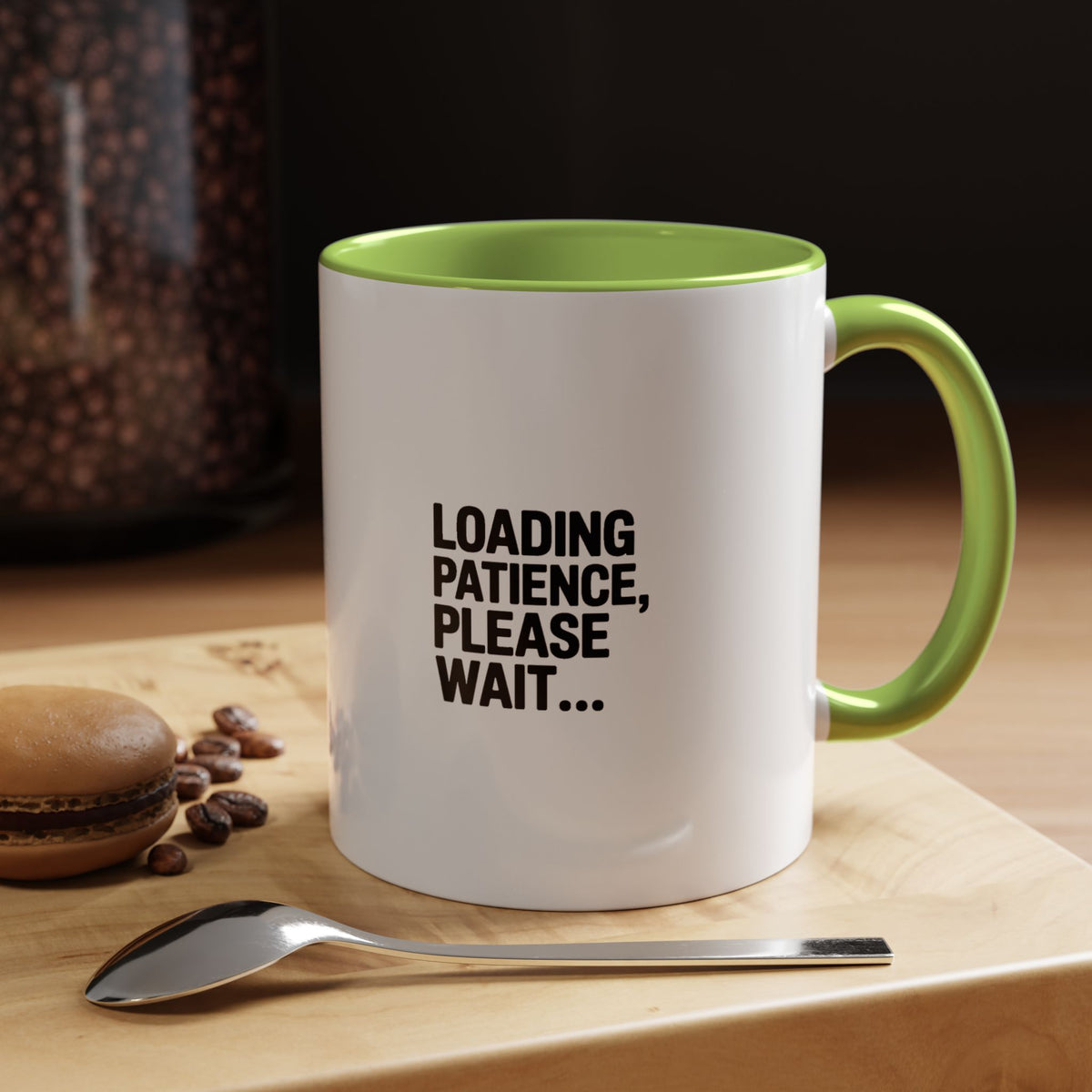 Loading Patience Please Wait Mug, Funny Sarcastic Coffee Cup, Bold Typography Mug, Patience Loading Gift, Introvert Humor Mug