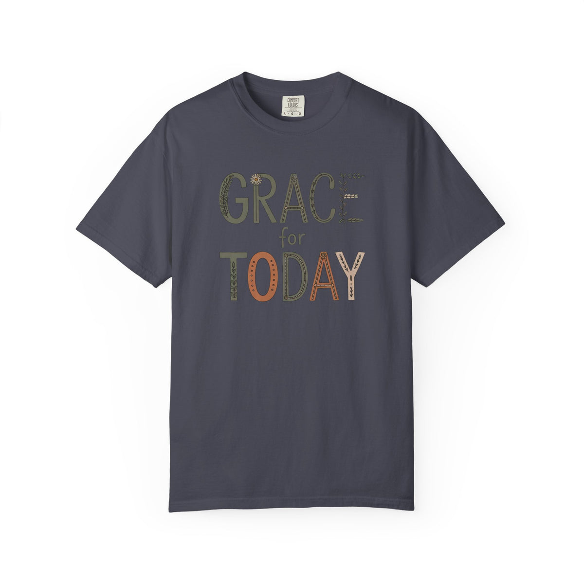 Christian Shirt For Women, Grace For Today Tee, Faith Gift For Her, Religious T-Shirt, Inspirational Christian Gift, Floral Cross Shirt