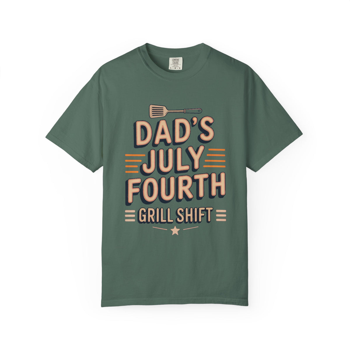 Dad's Fourth of July Shirt, Grill Shift BBQ Dad Tee, Funny Patriotic Grilling Gift For Dad, 4th Of July Dad Shirt, BBQ Dad Gift
