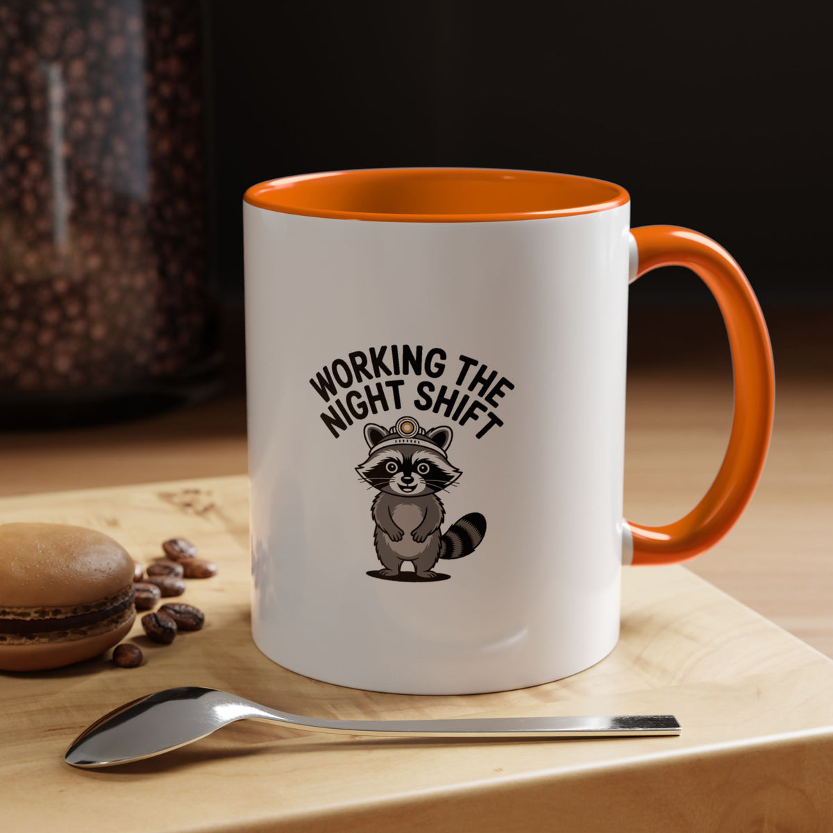 Raccoon Night Shift Mug, Funny Raccoon Coffee Mug, Night Owl Gift, Cute Trash Panda Mug, Nurse Shift Worker Gift Mug