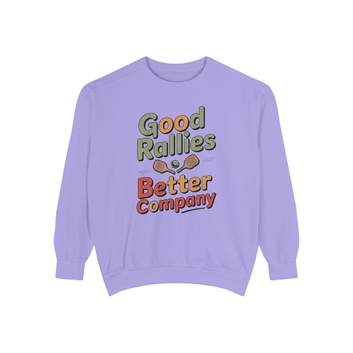 Pickleball Sweatshirt, Good Rallies Better Company, Pickleball Lover Gift, Hobby Gift For Pickleball Player, Retro Pickleball Crewneck, Pic…