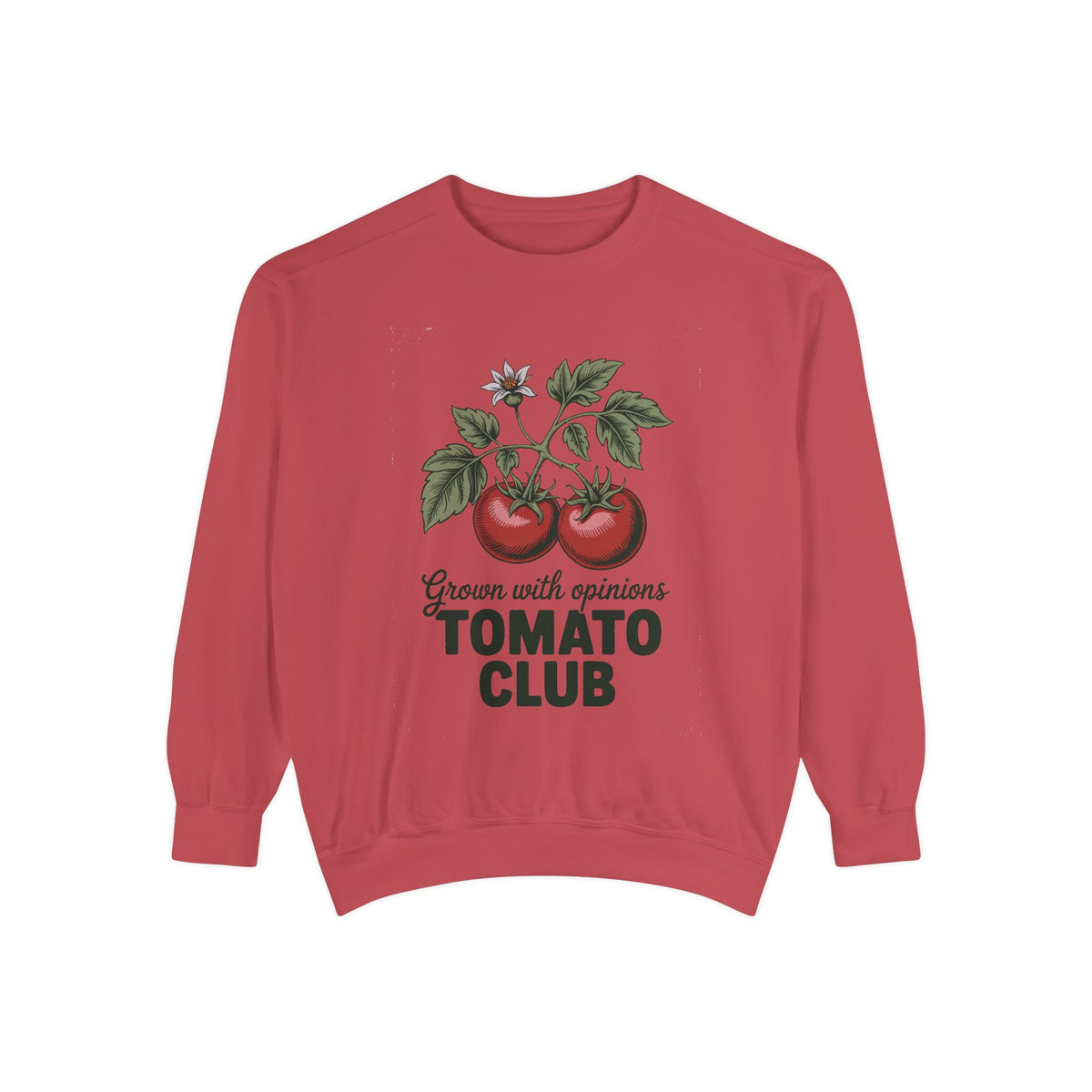 Gardener Sweatshirt, Tomato Club Gift For Gardener, Grown With Opinions Funny Garden Crewneck, Vegetable Gardening Hobby Gift