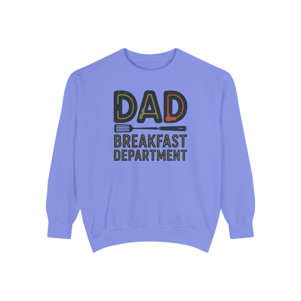 Dad Sweatshirt, Breakfast Department, Father's Day Gift For Dad Who Cooks, Funny Cooking Dad Crewneck, Retro Grilling Dad Gift