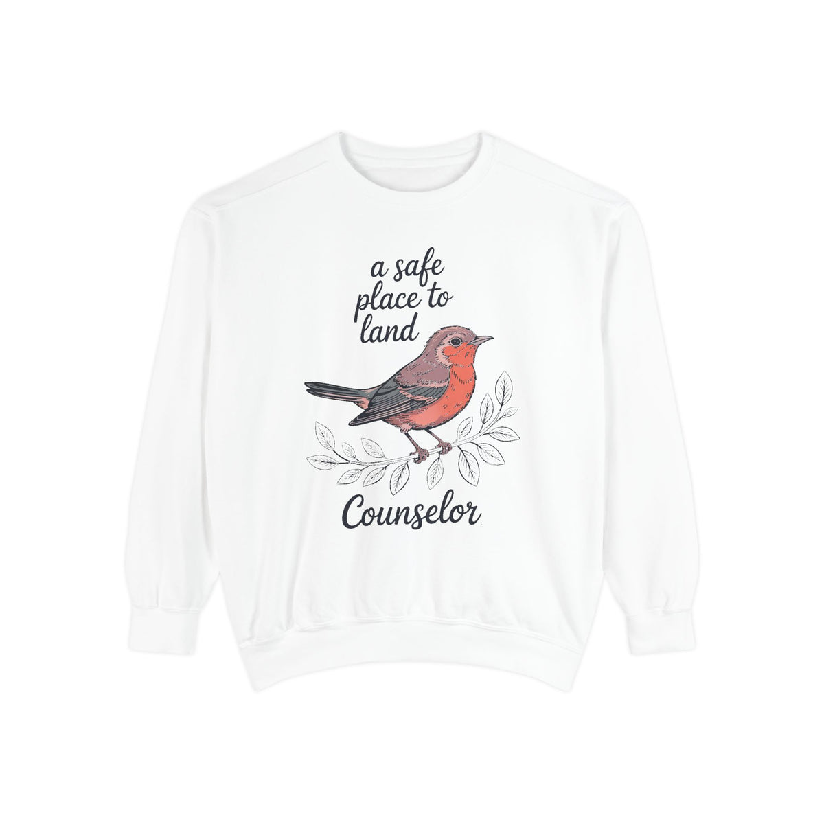 School Counselor Sweatshirt, A Safe Place To Land, Counselor Appreciation Gift, Teacher Appreciation Crewneck, Counselor Week Sweatshirt, G…