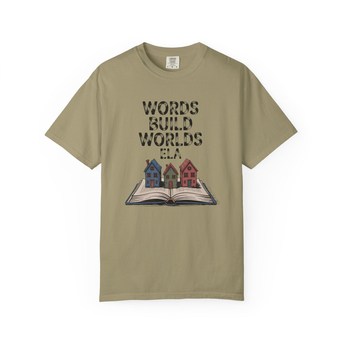 ELA Teacher Shirt, Words Build Worlds Tee, English Teacher Retirement Gift, Language Arts Teacher Appreciation, Reading Teacher Gift, Retir…
