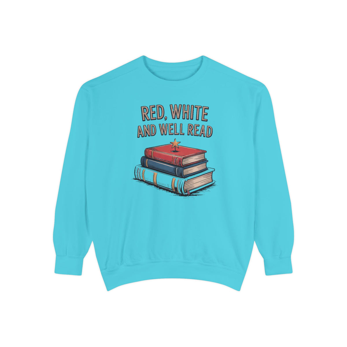 Book Lover Sweatshirt, Red White and Well Read, Fourth of July Gift for Readers, Patriotic Bookworm Tee, 4th of July Crewneck, Bookish Inde…