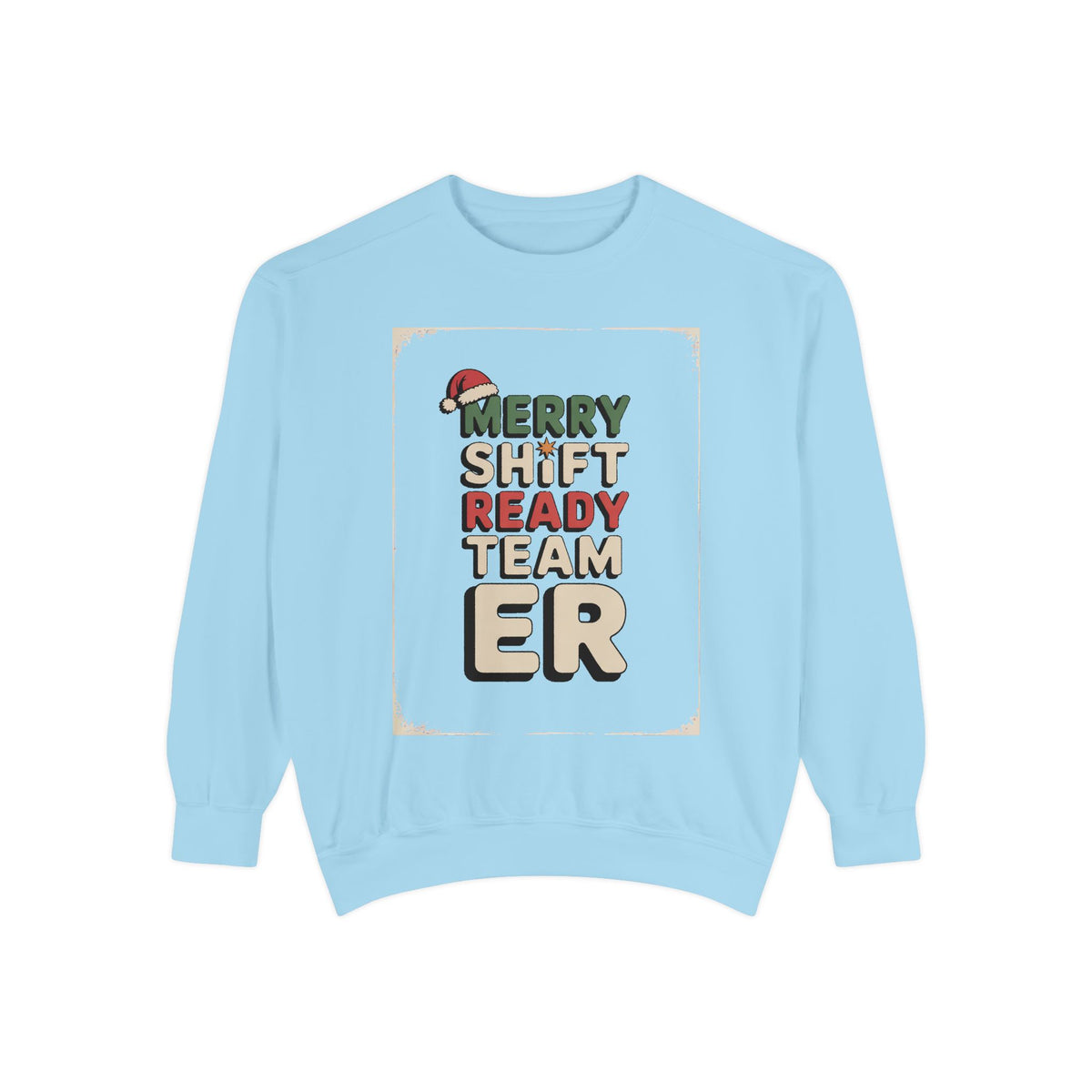 ER Nurse Sweatshirt, Merry Shift Ready Team, Christmas Gift For ER Nurse Crew, Emergency Room Nurse Crewneck, ER Team Holiday Shirt
