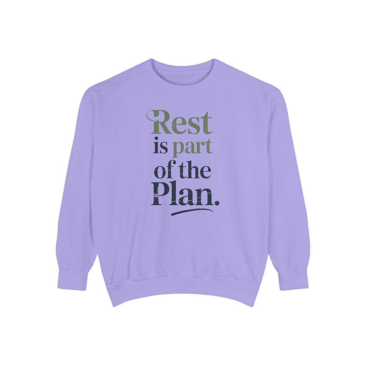 Mental Health Self Care Sweatshirt, Rest Is Part Of The Plan, Mental Health Awareness Gift, Self Care Crewneck, Therapy Support Sweatshirt