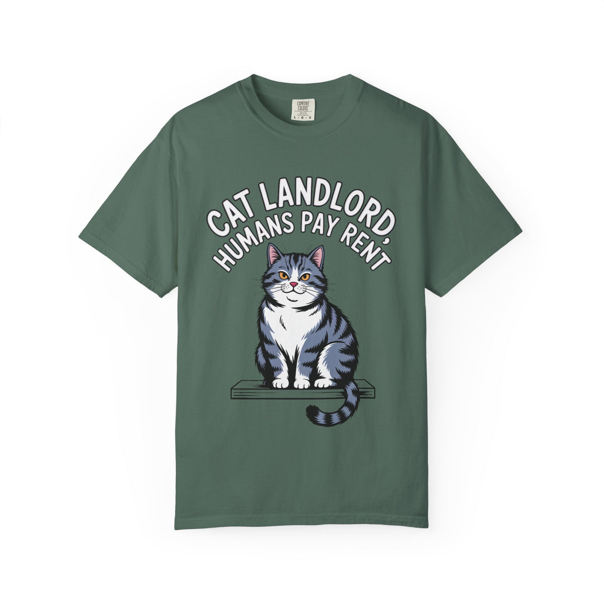 Cat Landlord Shirt, Funny Cat T-Shirt, Humans Pay Rent Tee, Cute Fat Cat Lover Gift, Sarcastic Cat Owner Shirt, Crazy Cat Person Gift