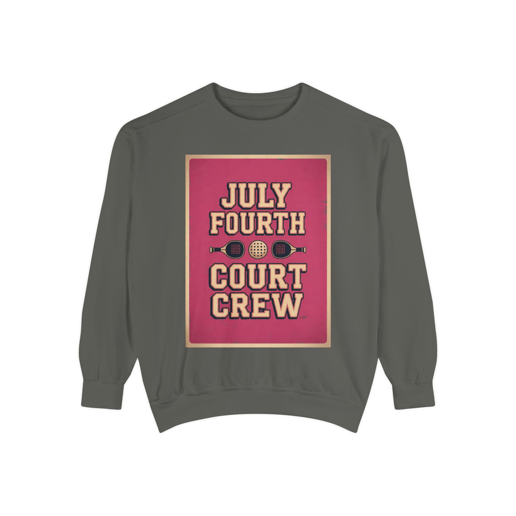 Pickleball Club Sweatshirt, Fourth Of July Gift For Pickleball Lovers, Court Crew Crewneck, Patriotic Pickleball Team Shirt, July 4th Sweat…
