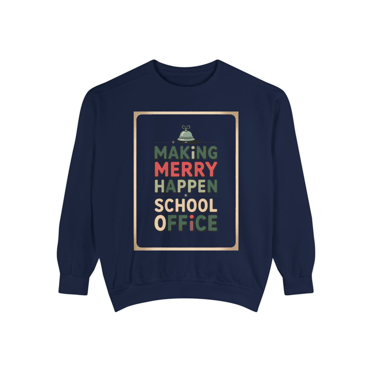 School Office Sweatshirt, Making Merry Happen Christmas Crew, School Office Staff Gift, Christmas Profession Crewneck, Office Team Holiday…