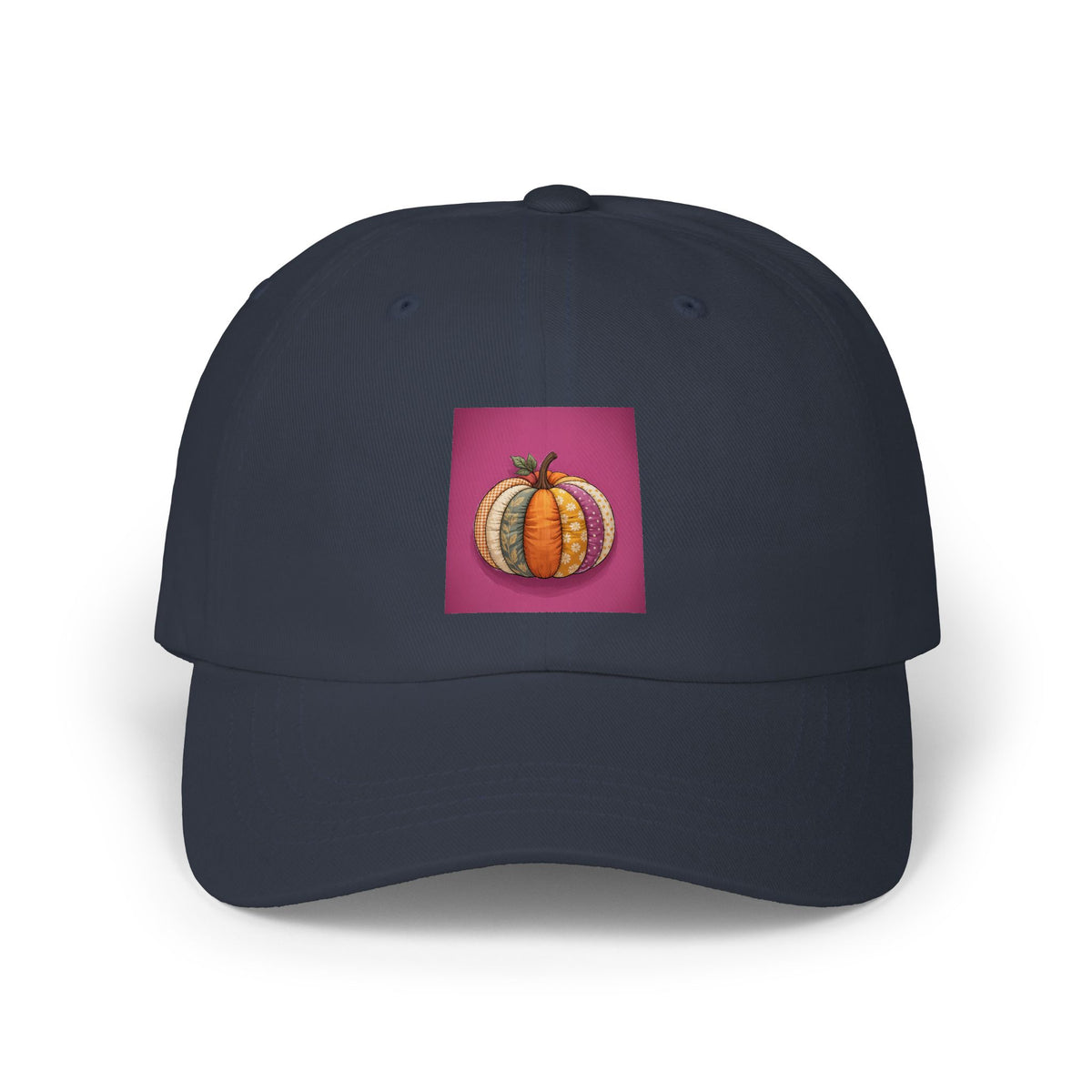 Patchwork Pumpkin Dad Hat, Halloween Cap, Cute Fall Pumpkin Embroidered Style Hat, Autumn Baseball Cap, Halloween Gift for Her
