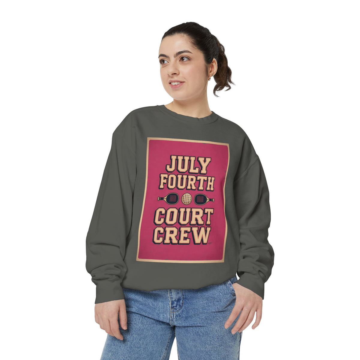Pickleball Club Sweatshirt, Fourth Of July Gift For Pickleball Lovers, Court Crew Crewneck, Patriotic Pickleball Team Shirt, July 4th Sweat…