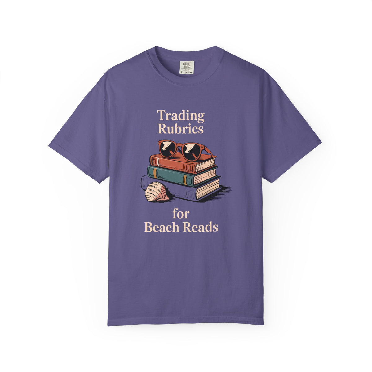 ELA Teacher Shirt, End of Year Teacher Gift, Trading Rubrics for Beach Reads Tee, English Teacher Appreciation Gift, Book Lover Shirt