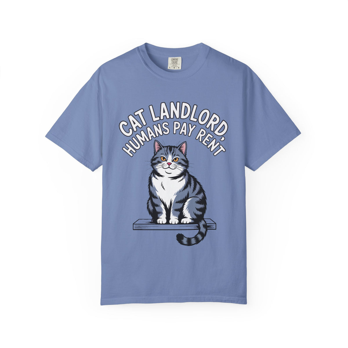 Cat Landlord Shirt, Funny Cat T-Shirt, Humans Pay Rent Tee, Cute Fat Cat Lover Gift, Sarcastic Cat Owner Shirt, Crazy Cat Person Gift
