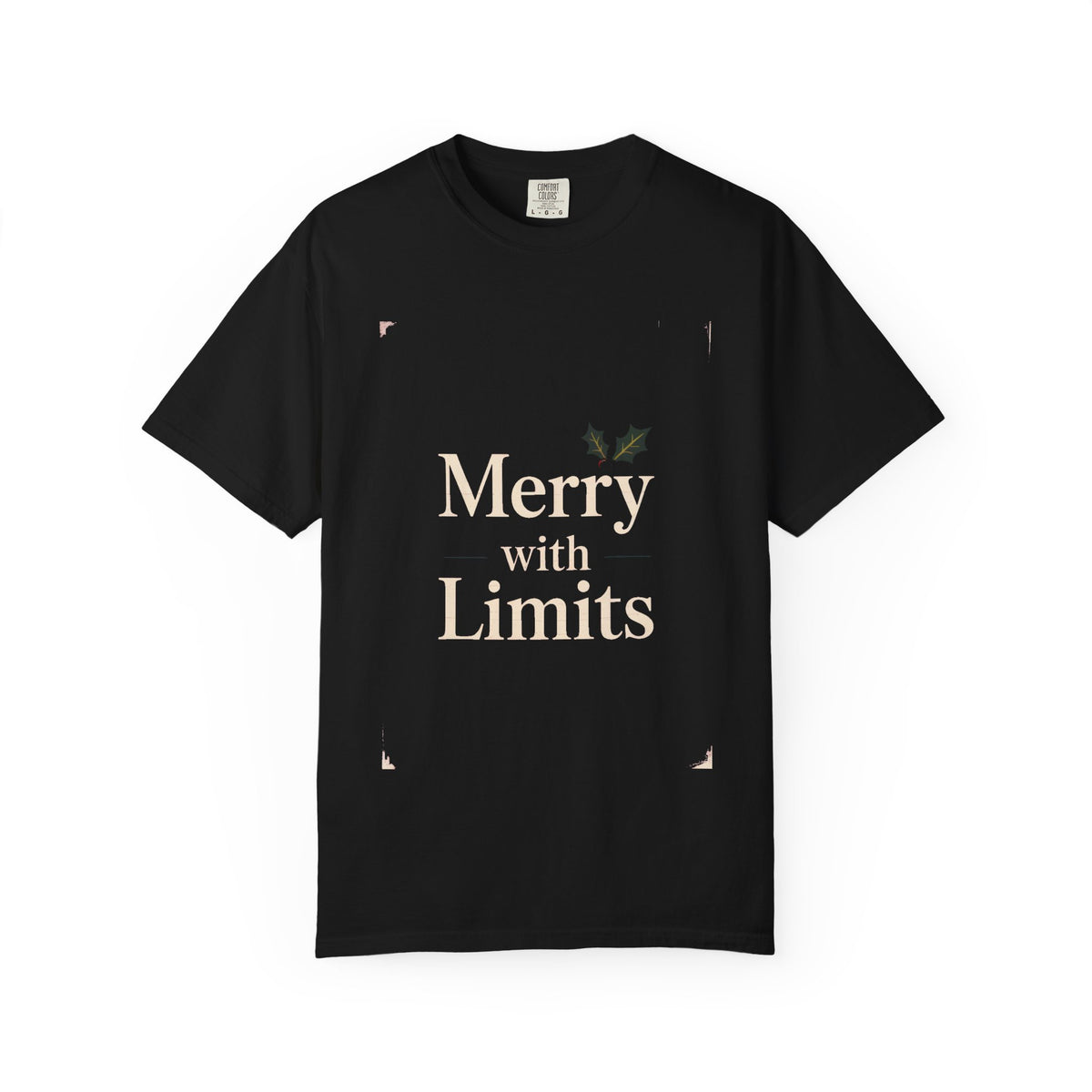 Merry With Limits Shirt, Funny Christmas Shirt For Busy Adults, Sarcastic Holiday Tee, Christmas Gift For Tired Adults, Funny Holiday Shirt…